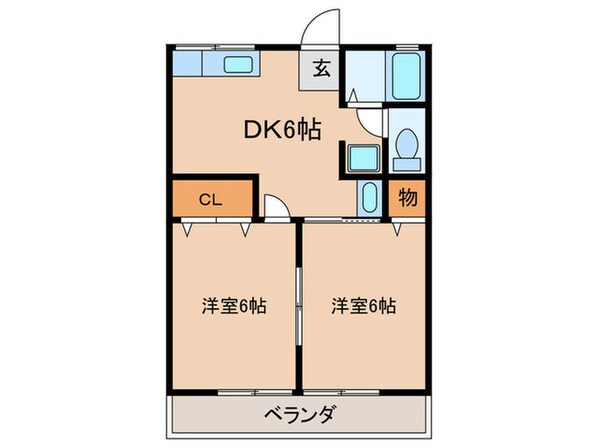 シティハイム桂の物件間取画像